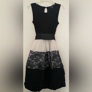 Black & White Lace Dress